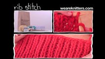 How to knit rib stitch | We Are Knitters