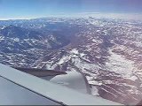 LAN Chile A340 approaching over the Andes, return on Iberia