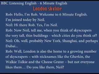 BBC 6 minute English - Transcript - London skyline