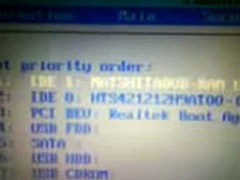 Configurando el arranque en BIOS de Laptop Acer Aspire 5100