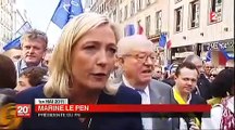 Marine Le Pen JT20h Laurent Delahousse France2