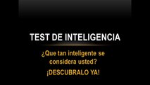 Test de inteligencia en tres preguntas