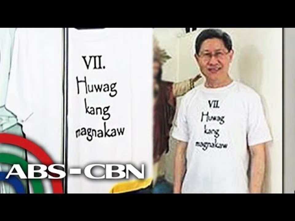 Church promotes 'Huwag Kang Magnakaw' shirts