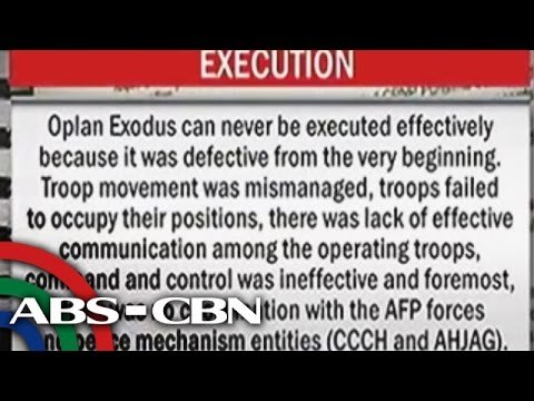 BOI report: Oplan Exodus, palpak sa simula pa lang