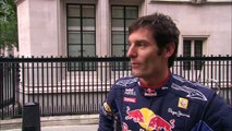 Mark Webber Parliament Square F1 Pit Stop w/ Red Bull Racing (Full Version)