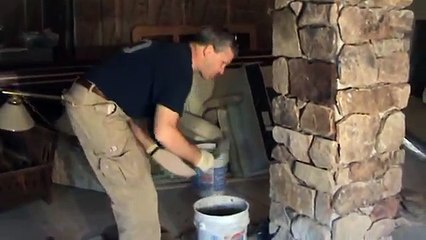 Finished Basement Stone Veneer Arch by Tatcor.com Building / Remodeling West Chester, PA