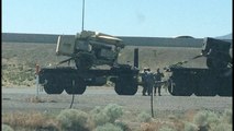 Military Convoy with Microwave Weapons Going West On I-80 In Nevada
