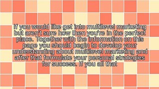 Some Strategies To Maximize Profits In Multi-Level Marketing