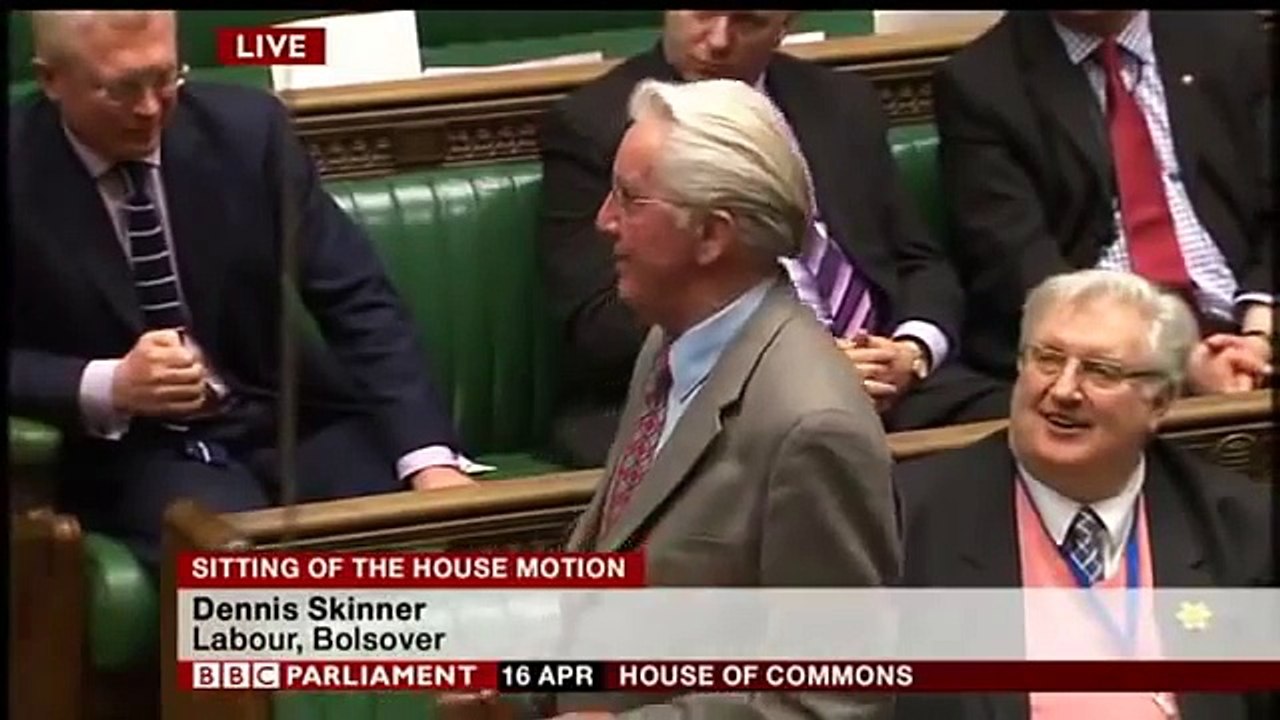 Dennis Skinner MP condemns Thatcher era