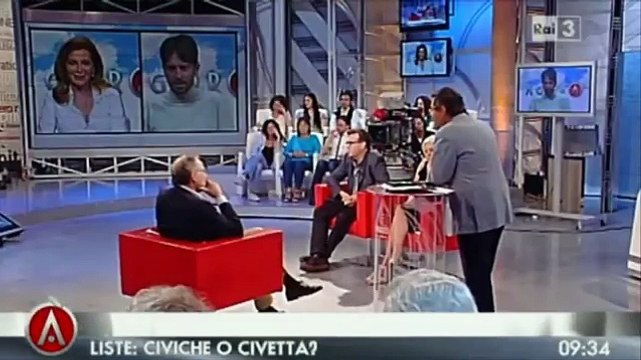 Santanchè VS Scanzi: Sono una donna del popolo (Agorà, 07/06/2012)