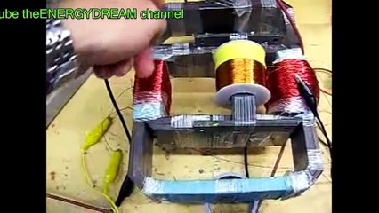 FREE ENERGY # 35  BI-TOROID TRANSFORMER - 377 % OVER UNITY  MOTIONLESS