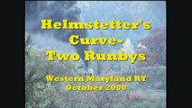 Classic Western Maryland Scenic Railway: Two Helmstetter's Curve Runbys (Great Stereo Sound!)