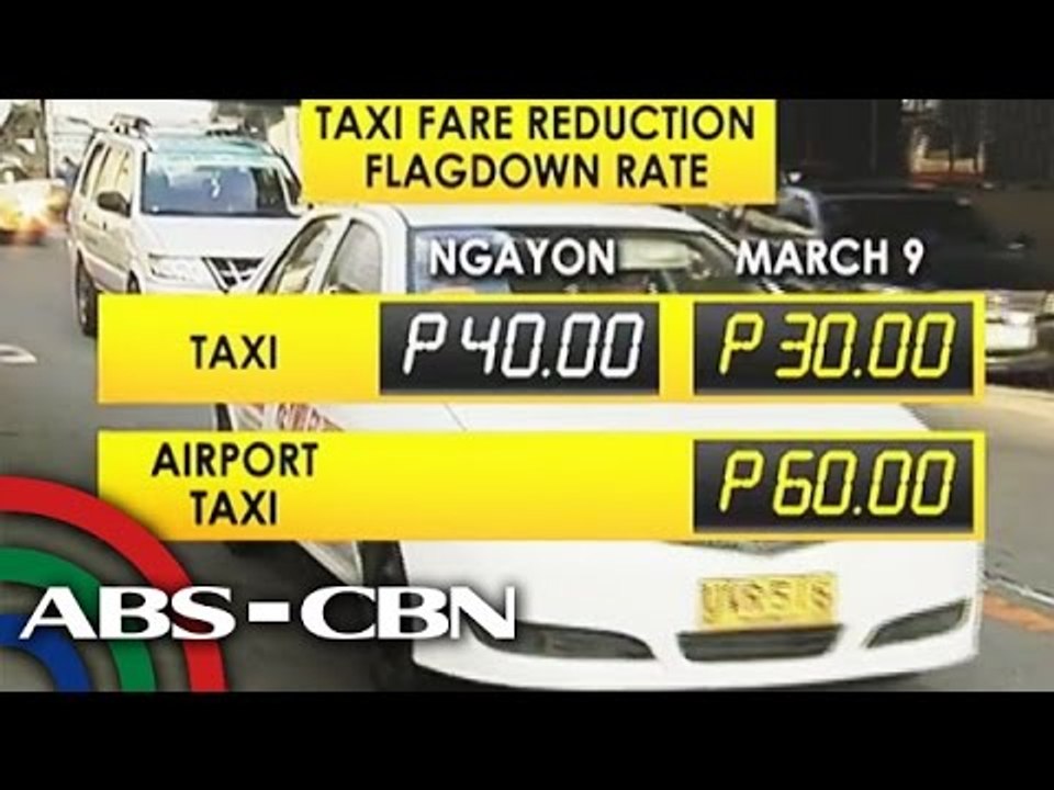 Flag down rate sa taxi, menos P10 simula Lunes video Dailymotion