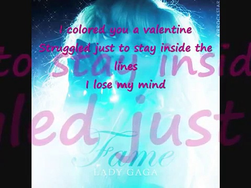 Wonderful by Lady Gaga w/Lyrics