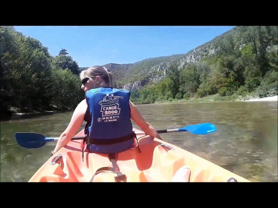 Canoë descente gorge du Tarn la Malène au Cirque des Baumes
