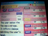 Shiny Gastly evolves into Haunter & Gengar: Using 2 DS Trade