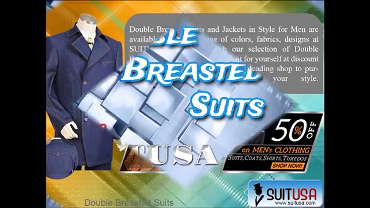 Double Breasted Suits from SUITUSA.COM
