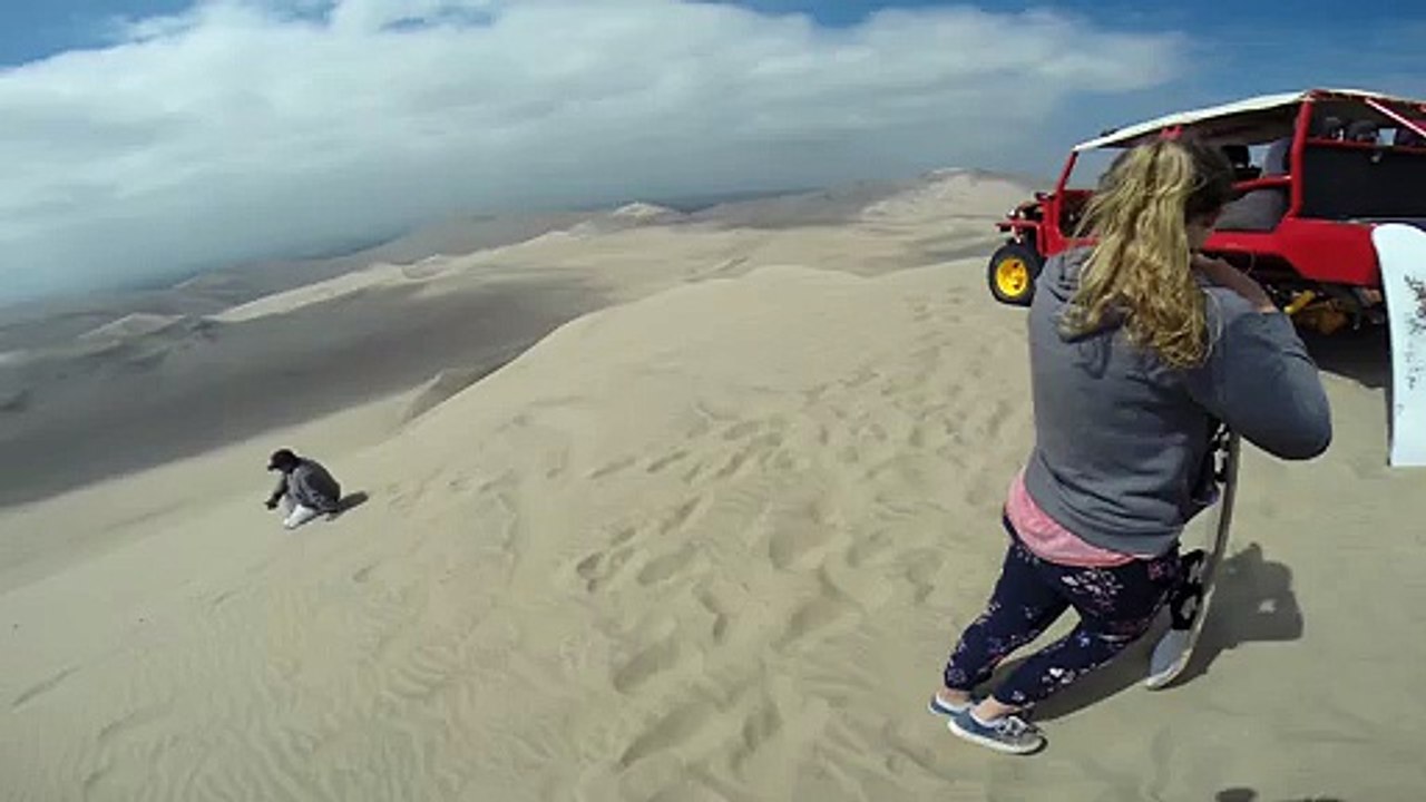 Sand-Duning in Huacachina, near Puno, Peru