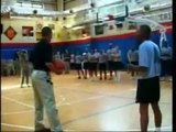 Barack Obama Hits 3 Pointer 4 the Troops! Damn He's COOL!