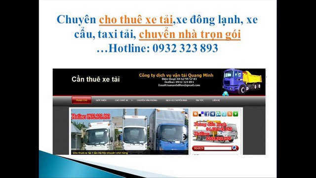Thuê xe tải chở hàng Hà Nội - giá đặc biệt- 0932 323 893