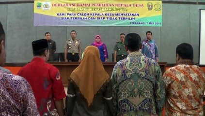 Deklarasi Damai Pemilihan Kepala Desa