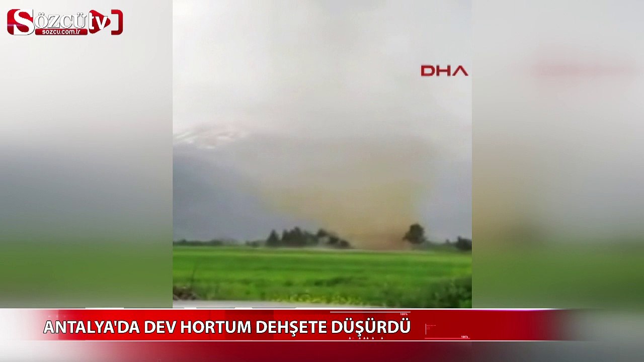 Antalya'da dev hortum dehşete düşürdü!