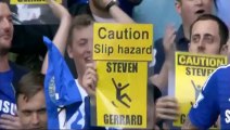 Quand les supporters de Chelsea se moquent de la glissade de Steven Gerrard - Chelsea vs Liverpool