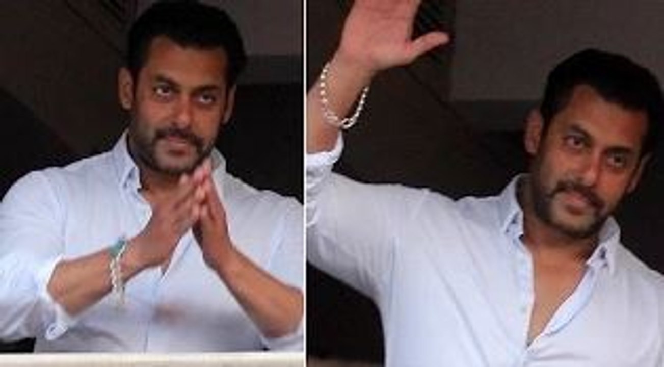 Salman Khan Waves Hand for His Fans | Hit and Run Case