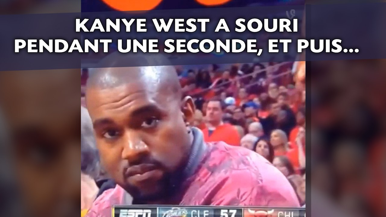 Kanye West a souri pendant une seconde, et puis...