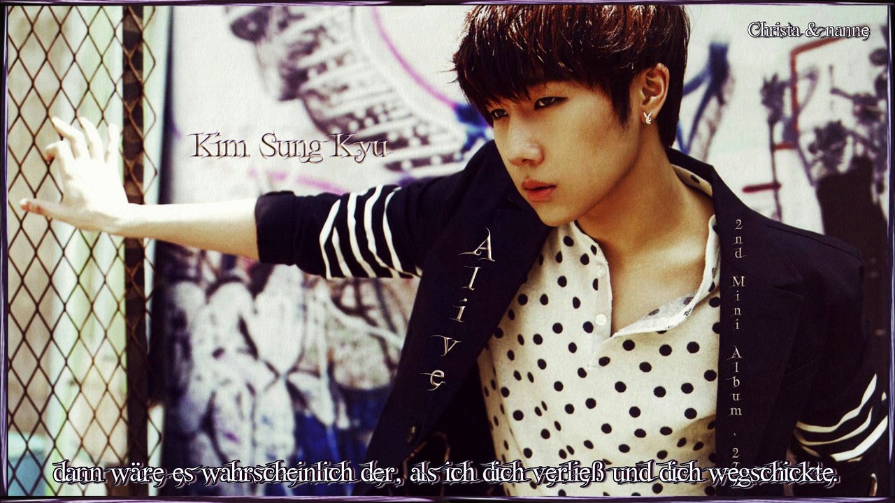 Kim Sung Kyu - Alive  k-pop [german Sub] 2nd Mini Album `27`