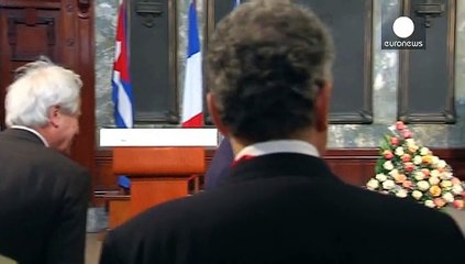 Historischer Besuch: Frankreichs Staatspräsident Hollande in Kuba