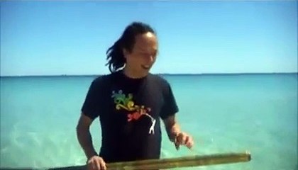 Didgeridoo breath strength training at the beach 1 of 2