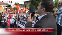 Almanya'da Erdoğan'a karşı miting yaptılar