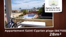 A vendre - appartement - Saint-Cyprien plage (66750) - 28m²