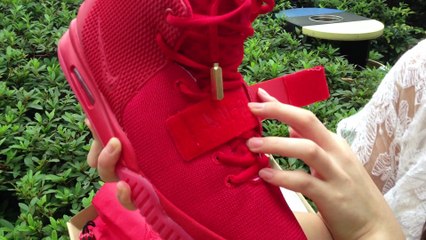 Kanye West In Nike Air Yeezy 2 Red October at shoescapsxyz.cn