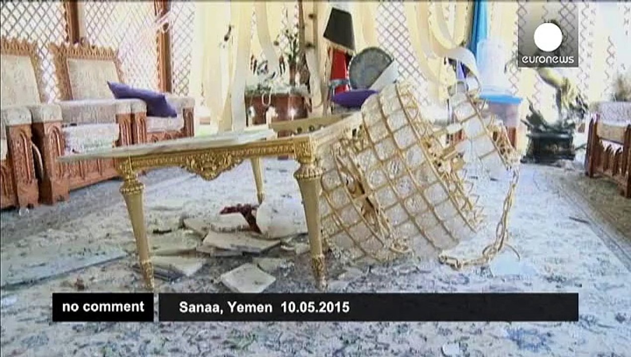 Aftermath of Saudi-led coalition air strikes in Yemen