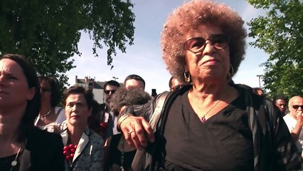 Angela Davis au mémorial de l’esclavage à Nantes