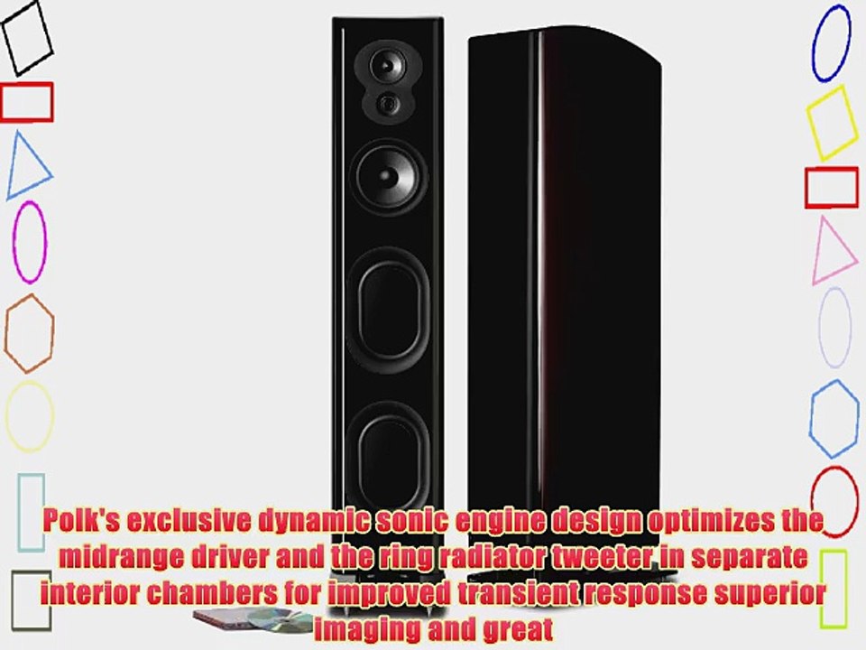 Polk Audio LSiM 705 Floorstanding Speaker (Midnight Mahogany Each)