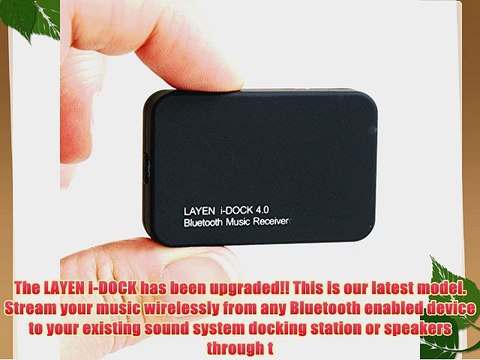 LAYEN? i-DOCK Bluetooth 4.0 Music Receiver Adapter. With aptX for Superior Sound Quality! Stream