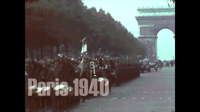 Paris 1940 - Deutsche Besatzung - German Occupation - l´Occupation allemande, film: color/bw