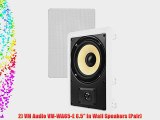 2) VM AUDIO ELUX 6.5 450 Watt 2 Way In-Wall Surround Sound Home Speaker (Pair)