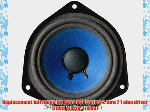 4-1/2 Bose 901 Bose 802 Style Replacement Speaker Full Range Paper Cone Foam Edge 1 Ohm F-901