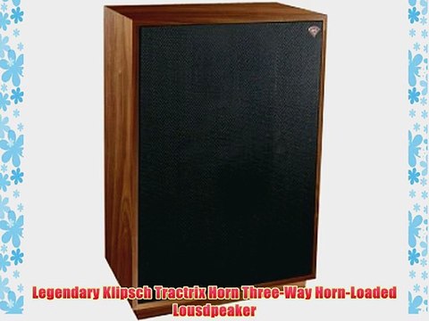 Klipsch Cornwall III Three-Way Horn-Loaded Loudspeaker with 15-Inch Subwoofer (Walnut)