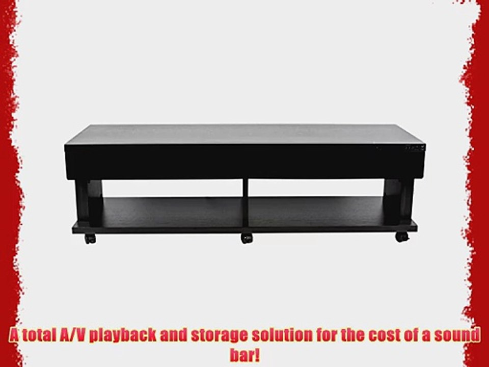 Dayton Audio ATS1200 Home Theater 3.1 Channel Digital Audio TV Sound Stand with SRS Surround