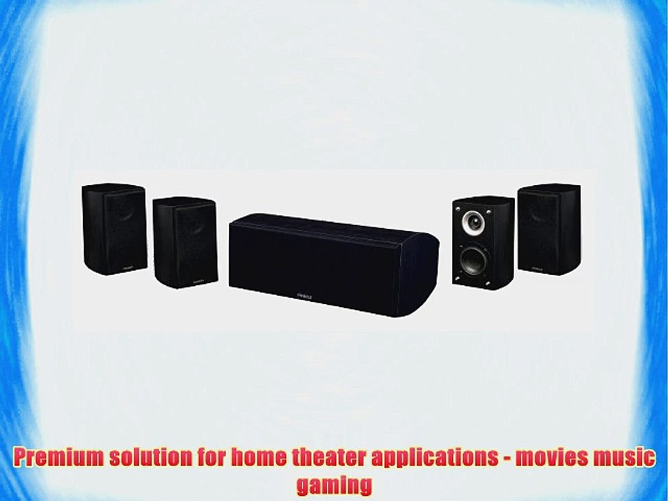 Pinnacle Speakers SUBSONIX 5.0 TP Premium Home Speaker System (Black)