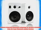 Kanto YUMIWHTGL Powered Bookshelf Speakers with Bluetooth Technology (White Gloss)