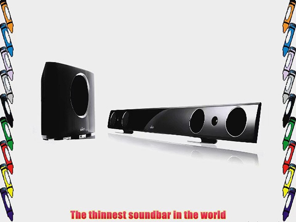 Mint SB10-SBA1 1.1-Inch Thick Wall Mountable Soundbar with Sleek Blade Design