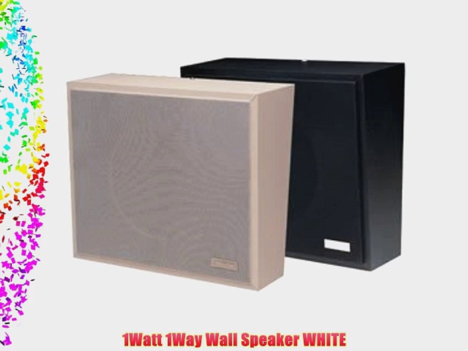 VALCOM 1Watt 1Way Wall Speaker - White