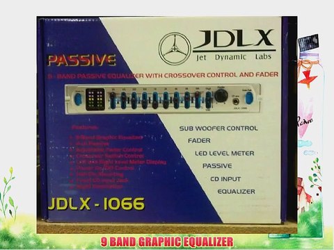 JDLX JDLX-1066 9 BAND PASSIVE GRAPHIC EQUALIZER