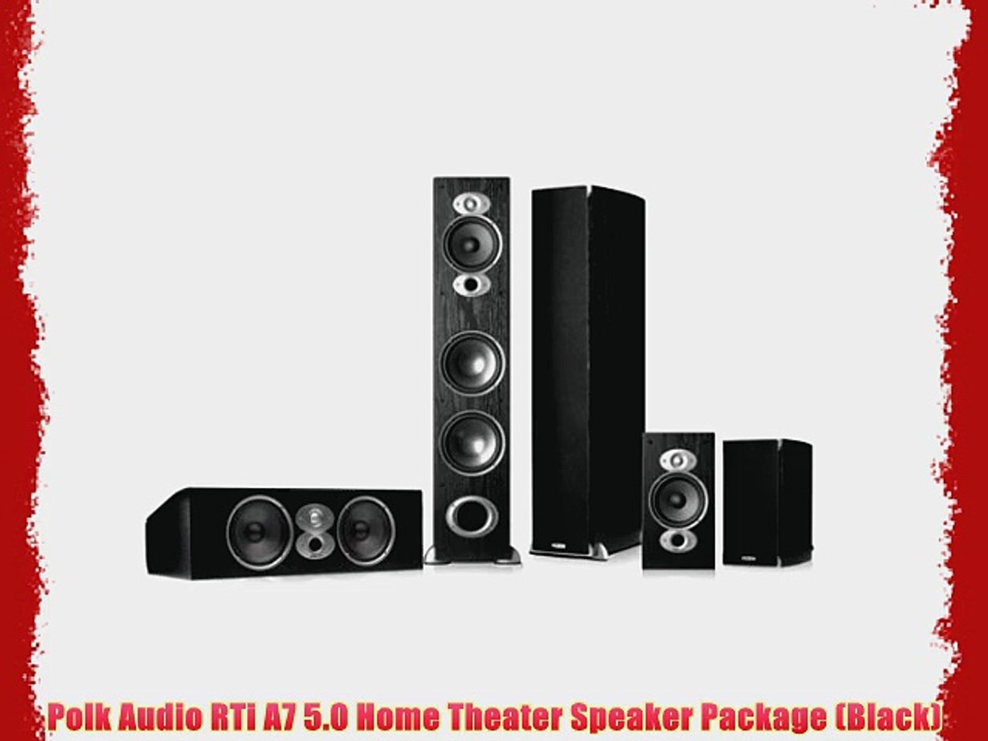 Polk Audio Rti A7 5 0 Home Theater Speaker Package Black Video